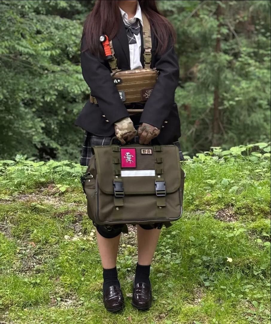 野良道具製作所x片岡商店 タクティカルスクールバッグ 未使用品