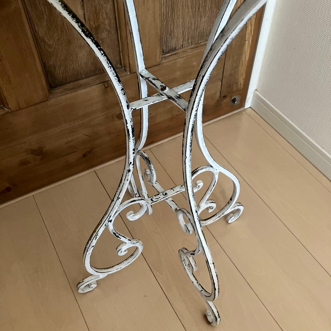 鳥かご アンティーク風 高さ142cm 金属 × 木製 ペイント ガーデニング