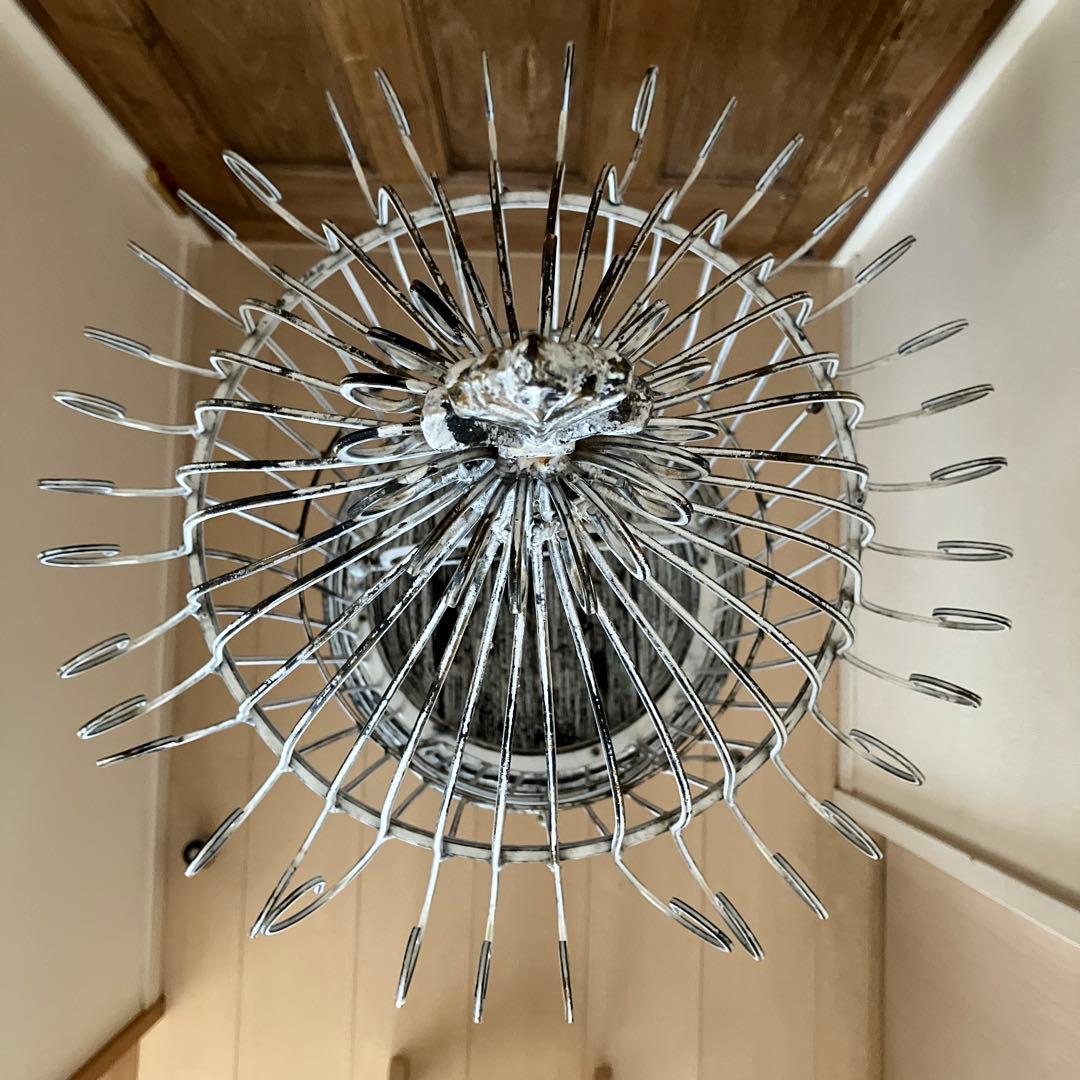 鳥かご アンティーク風 高さ142cm 金属 × 木製 ペイント ガーデニング