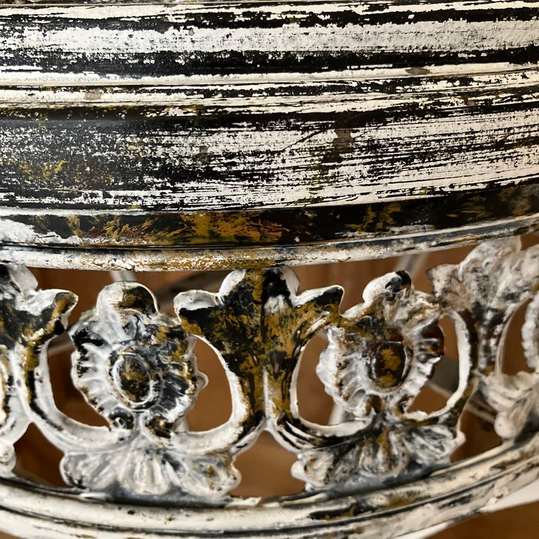 鳥かご アンティーク風 高さ142cm 金属 × 木製 ペイント ガーデニング