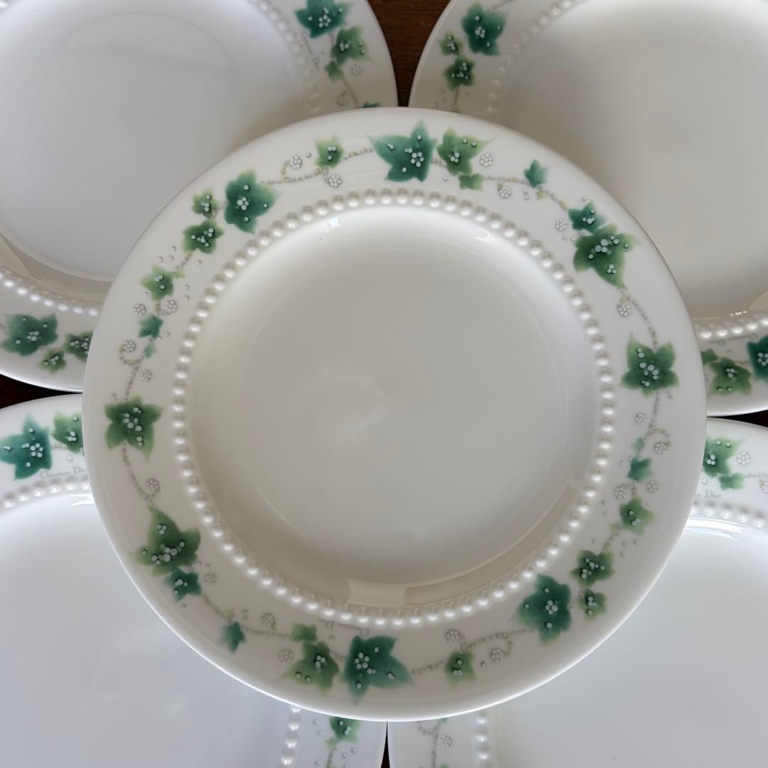 【美品】クリスチャンディオール★アイビー★ケーキ皿　5枚