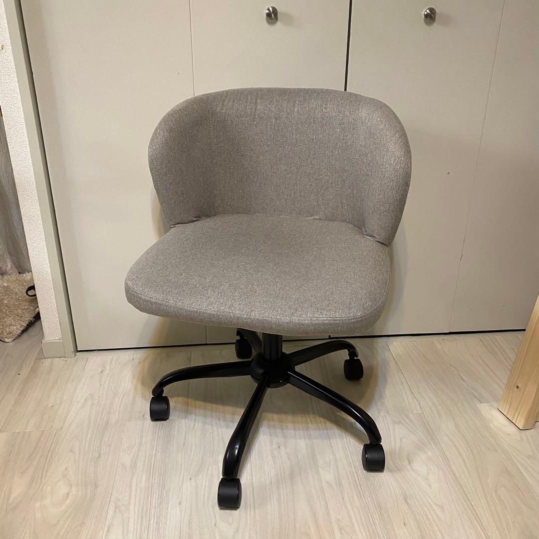 【かなでもの】 Modern Fabric 丸みのあるファブリック デスクチェア