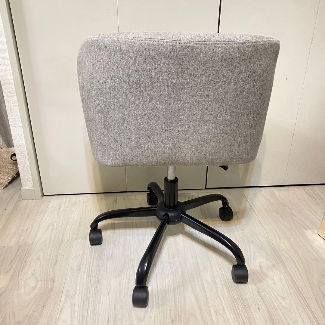 【かなでもの】 Modern Fabric 丸みのあるファブリック デスクチェア