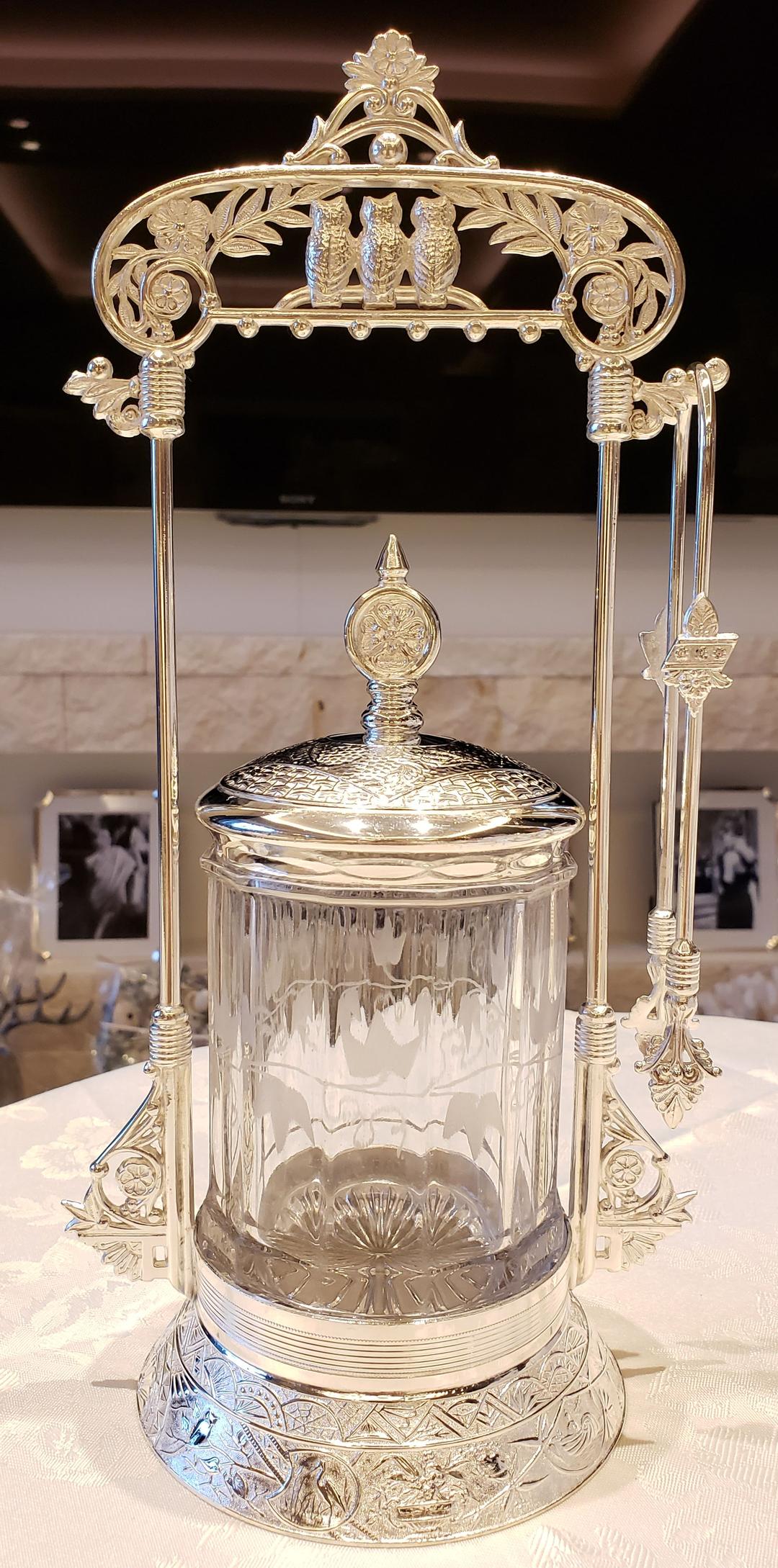 純銀P 希少 ピクルスジャー ② ビスケットジャー シルバー アンティーク