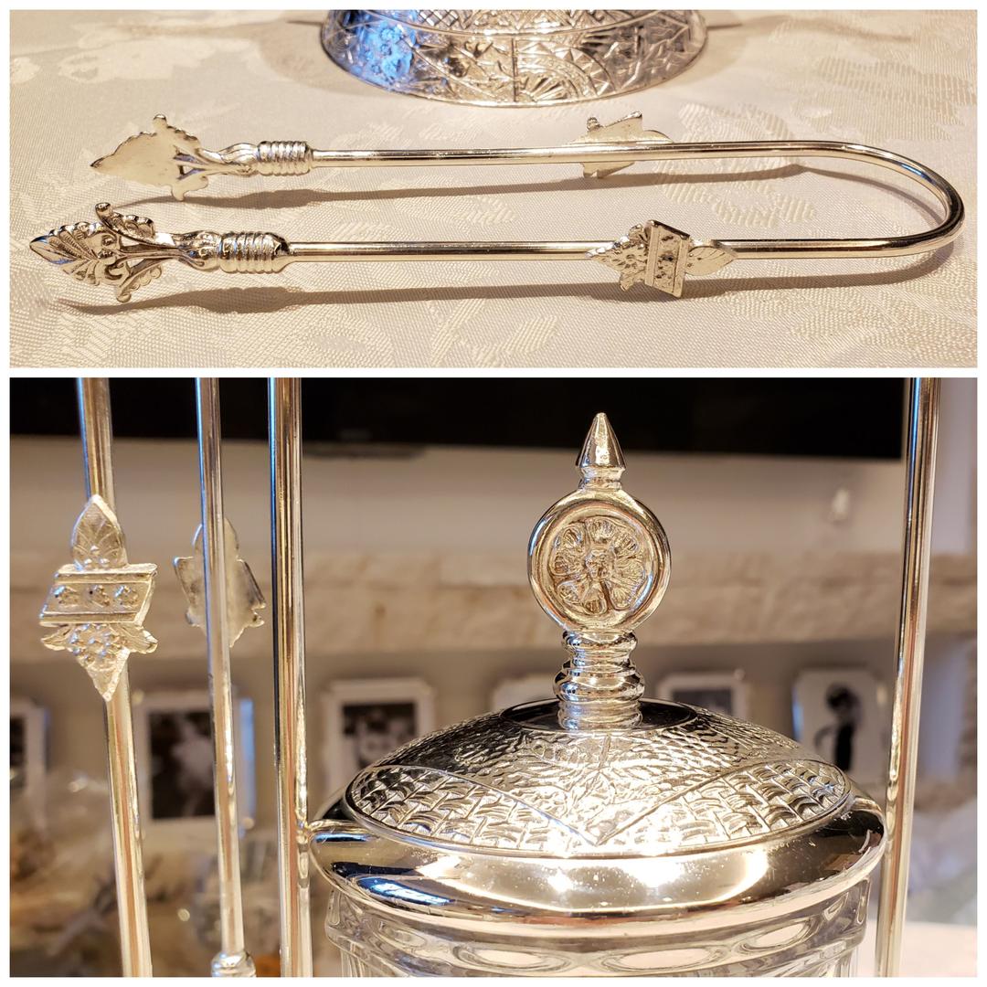 純銀P 希少 ピクルスジャー ② ビスケットジャー シルバー アンティーク