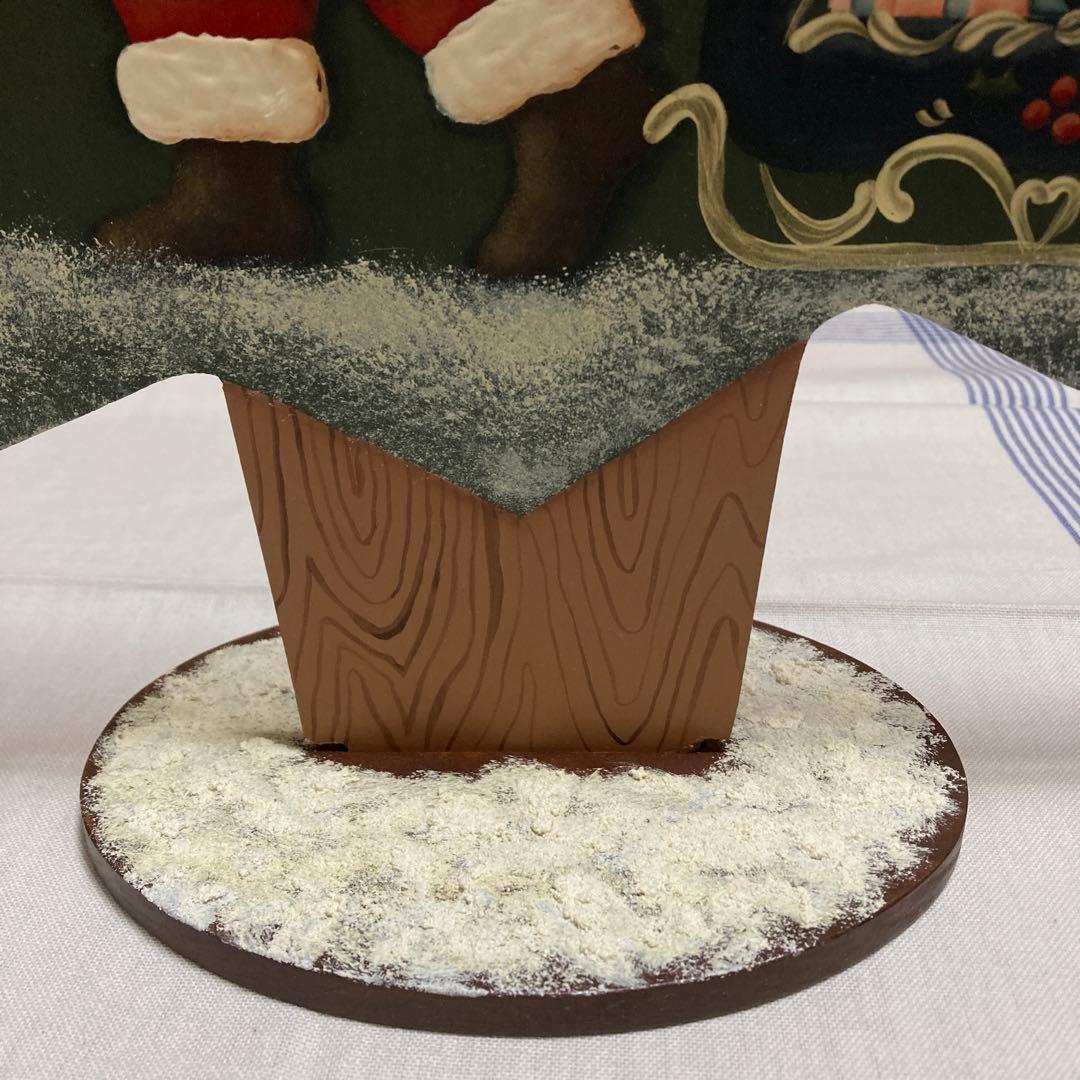 トールペイント　クリスマスツリー&サンタ