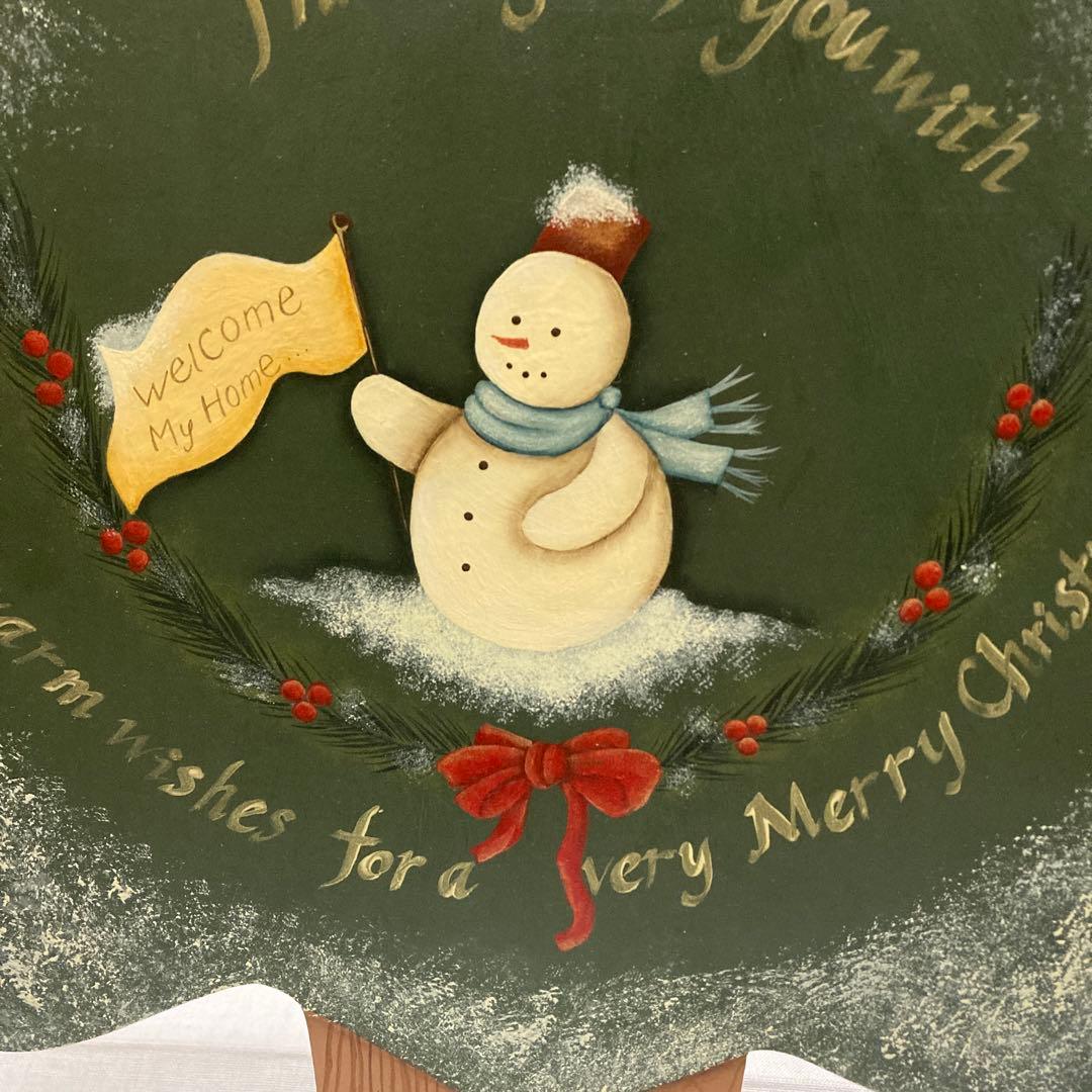 トールペイント　クリスマスツリー&サンタ