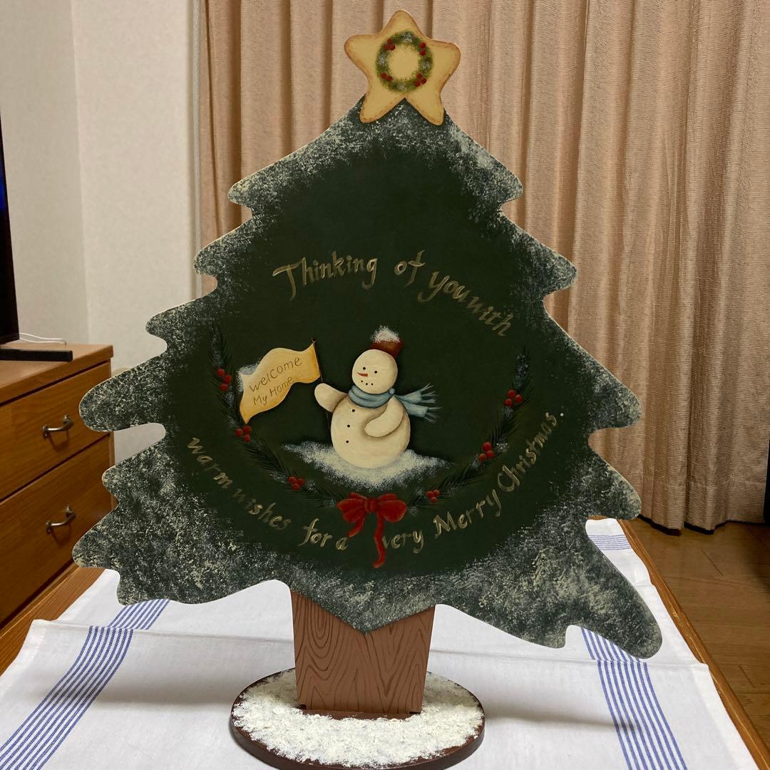 トールペイント　クリスマスツリー&サンタ