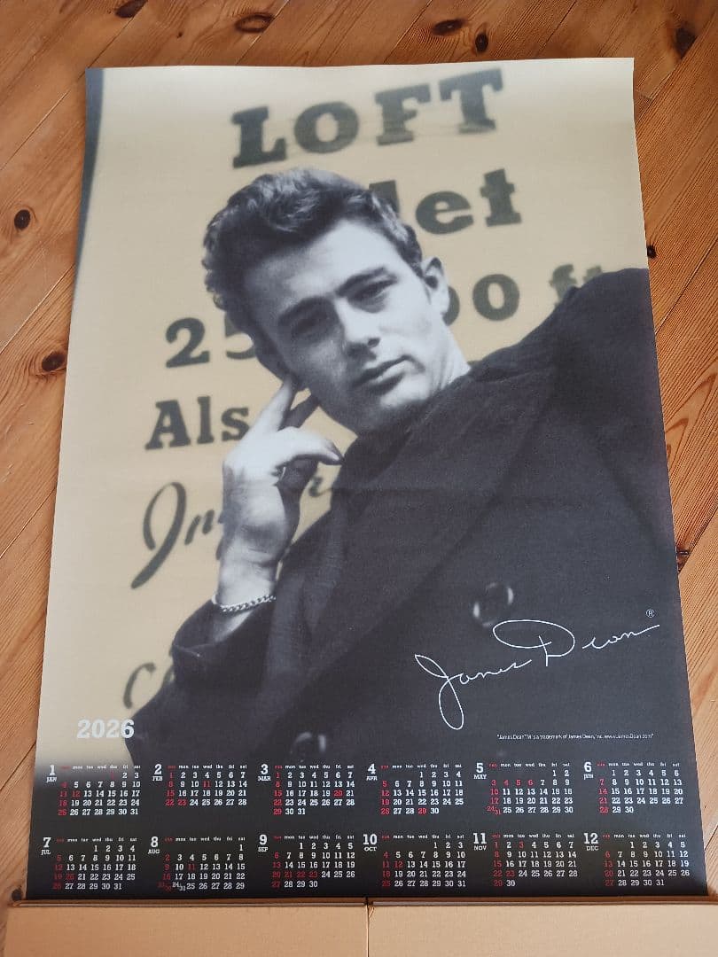 ジェームス・ディーン 2026年カレンダー - メルカリ