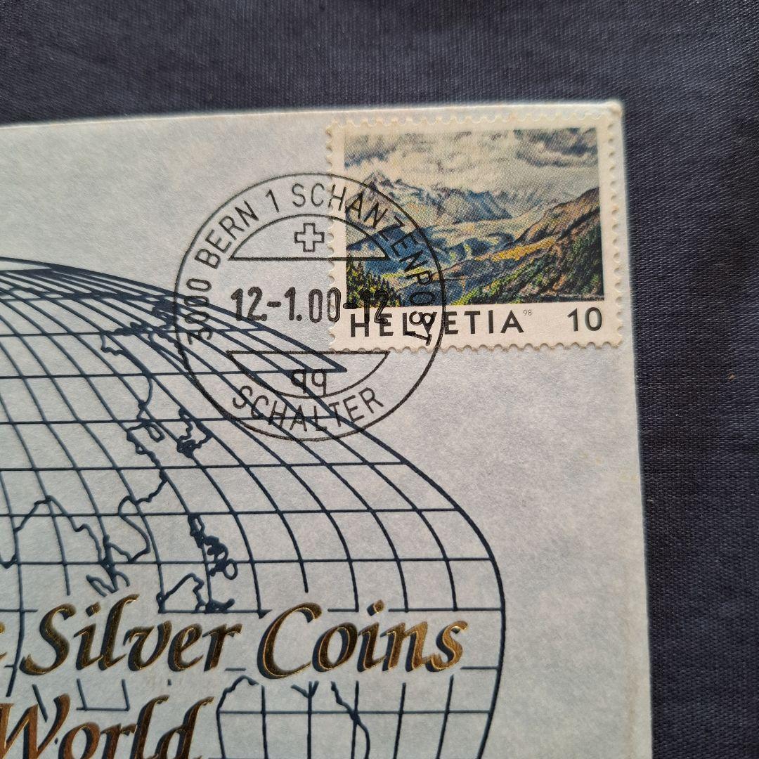 フランクリンミント、スイス1966年(ミントマークB)の5フラン銀貨