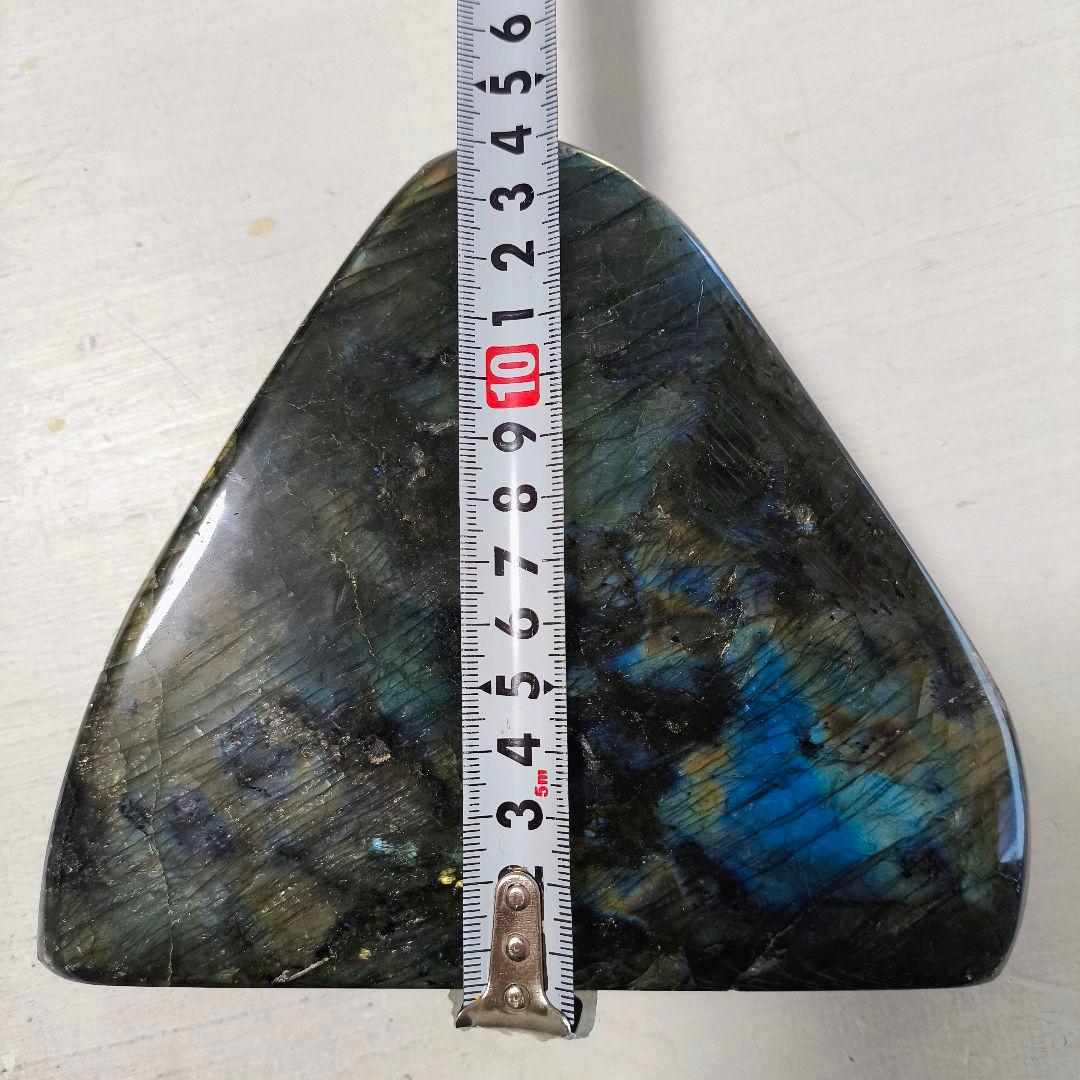 最終値下げ ラブラドライト 三角形カット オブジェ パワーストーン