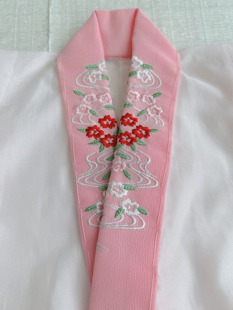 七五三 3歳着物 被布セット 正絹 ピンク