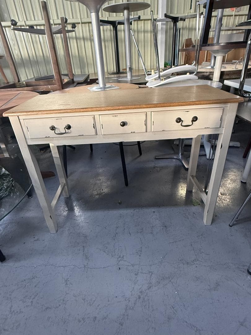 コンソールテーブル フレンチカントリー調　アンティーク　引き出し　222