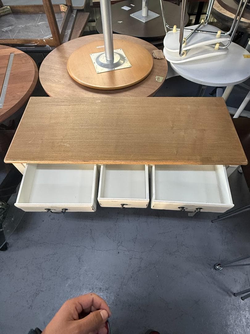 コンソールテーブル フレンチカントリー調　アンティーク　引き出し　222