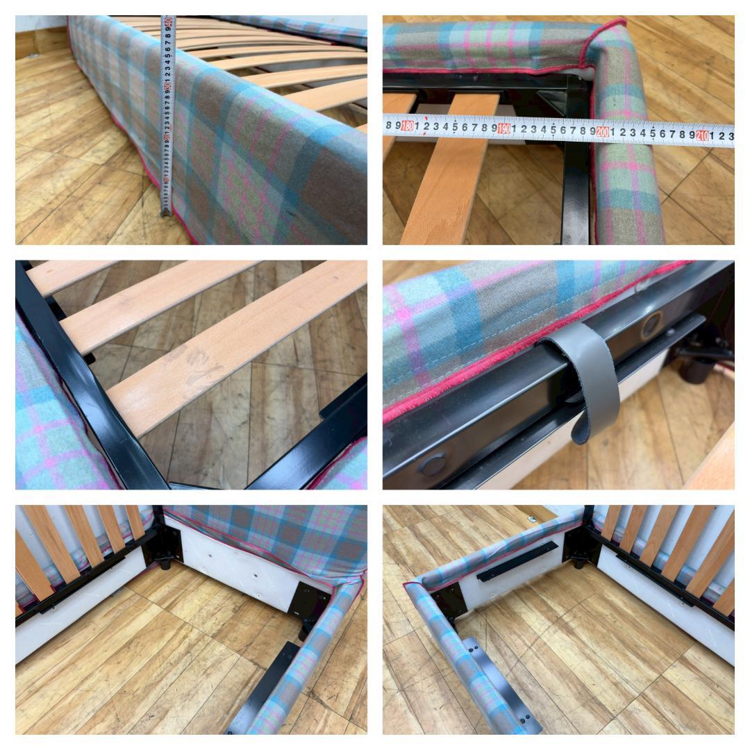 T7693☆展示品☆GERVASONI☆ジョルバゾーニ☆シングルベッドフレーム☆