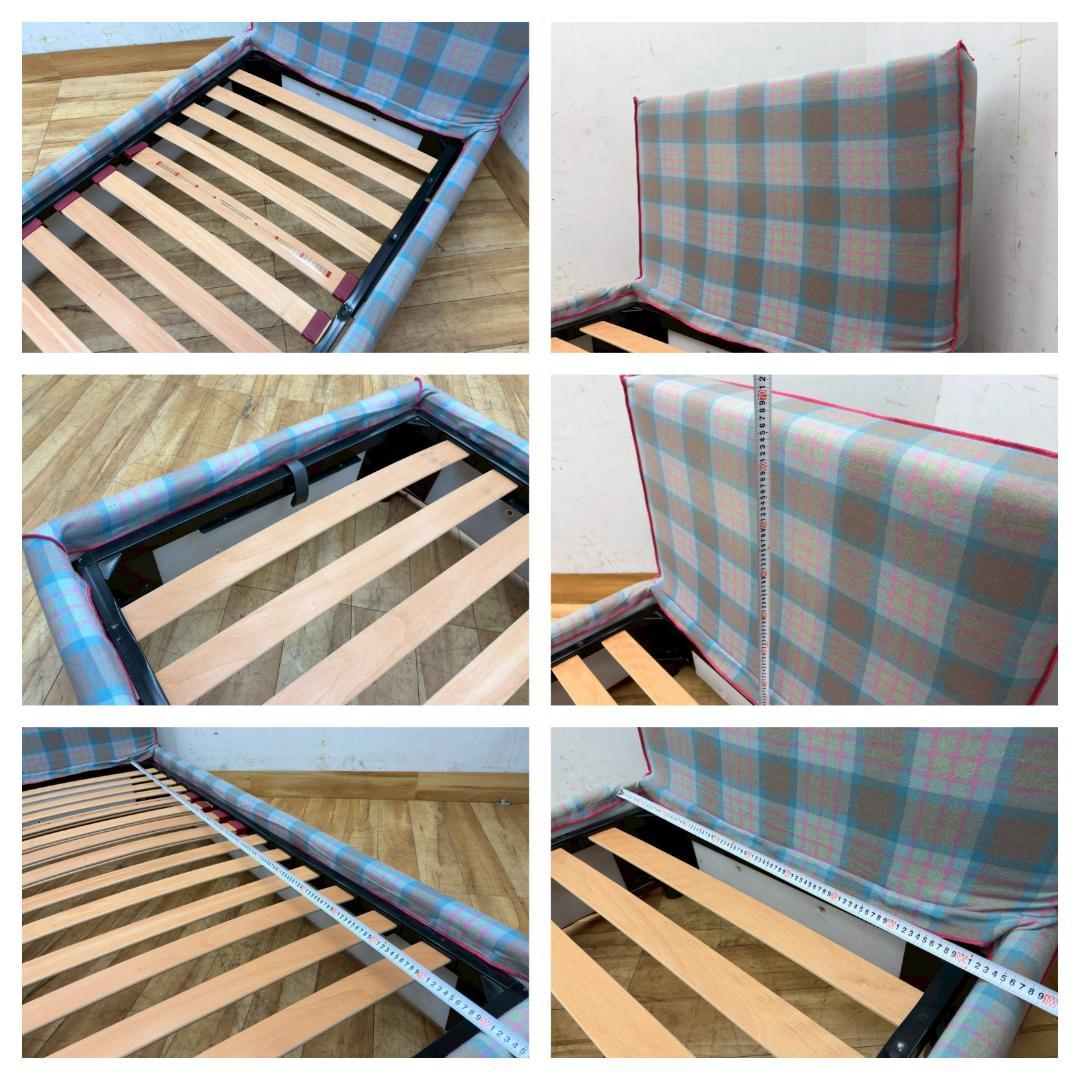 T7693☆展示品☆GERVASONI☆ジョルバゾーニ☆シングルベッドフレーム☆