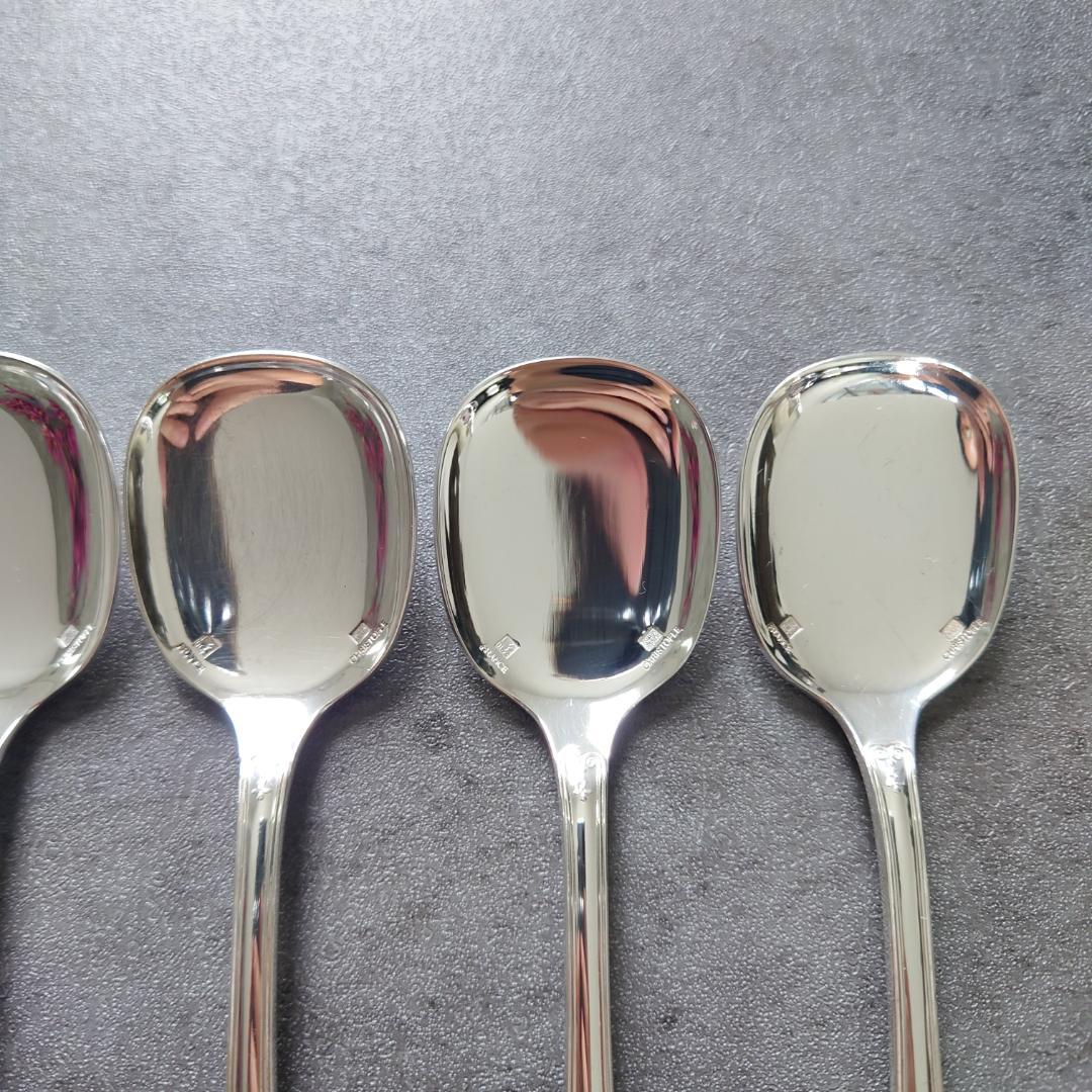 希少 美品 クリストフル マルメゾン アイスクリームスプーン 未開封含む 6点