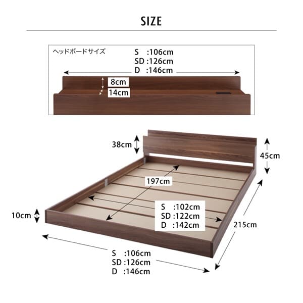 フロアベッド▪️W.coRe▪️(マットレスセット)シングル