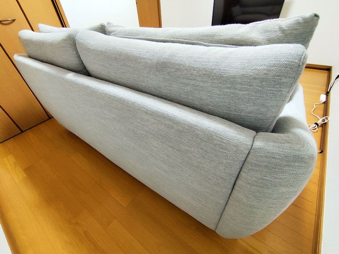 【ニトリ】L字型ファブリックソファ(グレー)