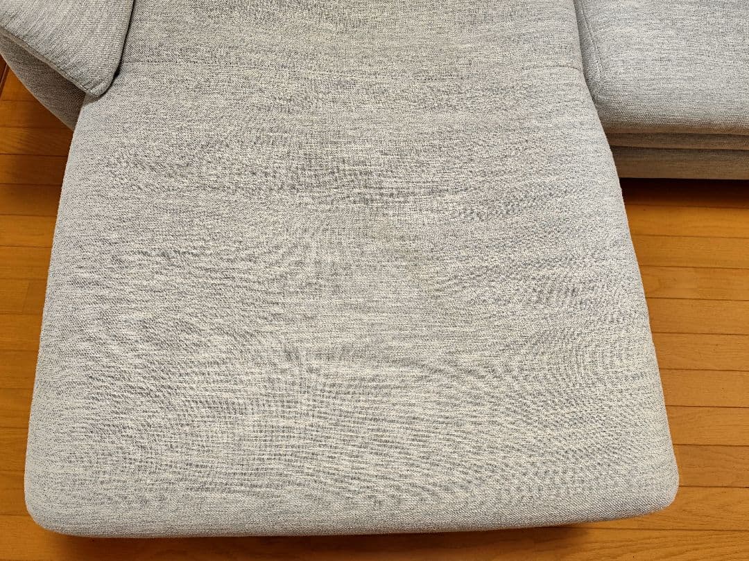 【ニトリ】L字型ファブリックソファ(グレー)