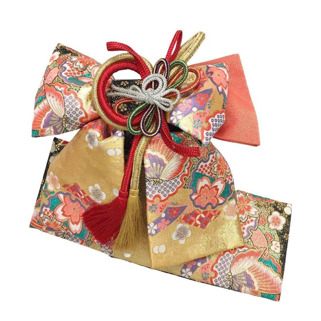 子供着物 子供帯 作り帯 筥迫 バッグ セット 七五三 3歳 CO-8011