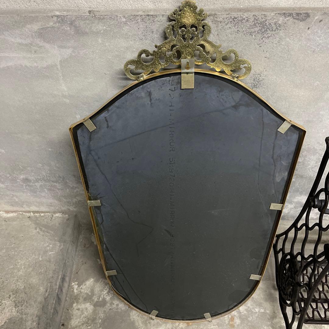 ハイミラー　壁掛け鏡　クラウン　ロココ