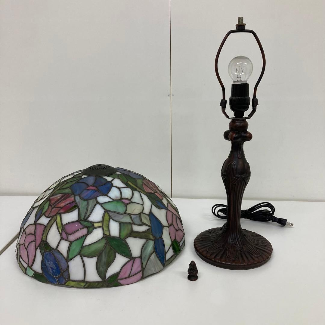 H46-11 ステンドランプ ステンドガラス ステンドグラス　ライト テーブル