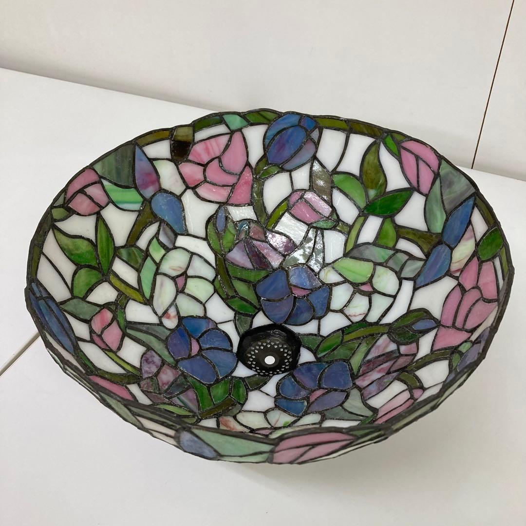 H46-11 ステンドランプ ステンドガラス ステンドグラス　ライト テーブル