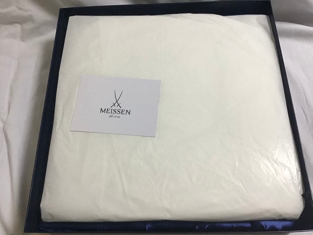 新品未使用マイセン★ブルーオニオン★メッシュプレート★MEISSEN透かしレース