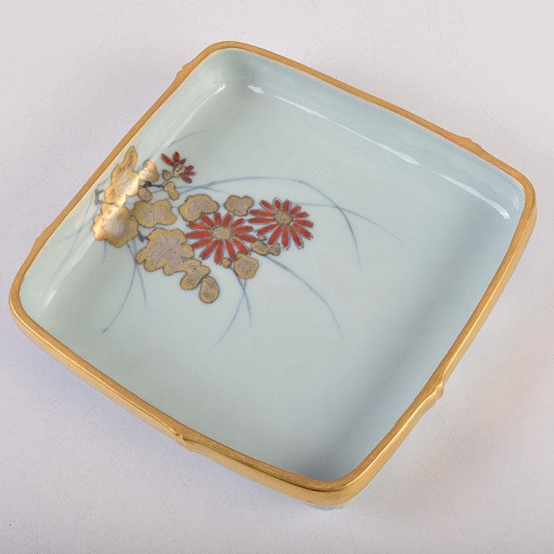 茶道具 京焼 平安 小川武雄作 梅椿文 食籠 共布共箱 V R8955 - メルカリ