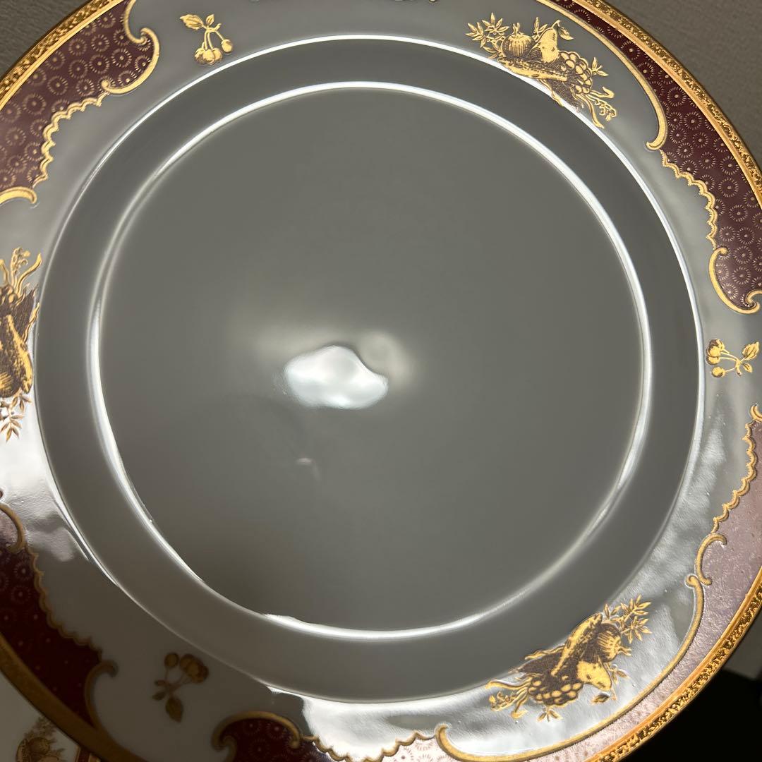 大倉陶園　リミテッドエディション　金蝕マロン　ディナープレート　26cm