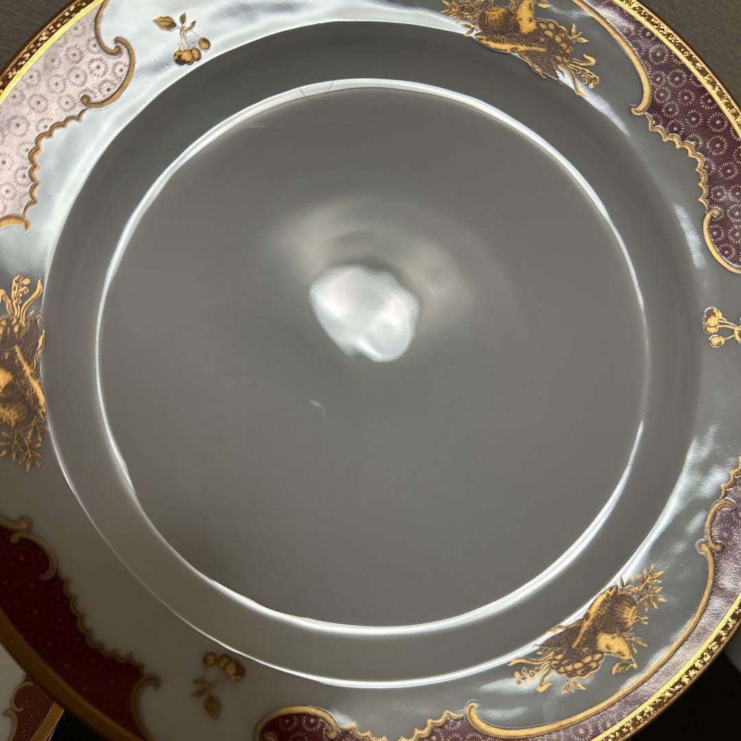 大倉陶園　リミテッドエディション　金蝕マロン　ディナープレート　26cm