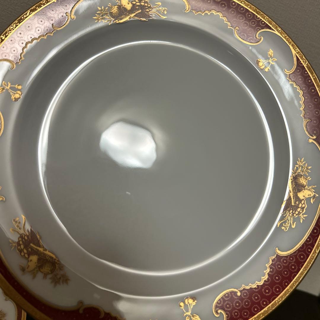 大倉陶園　リミテッドエディション　金蝕マロン　ディナープレート　26cm