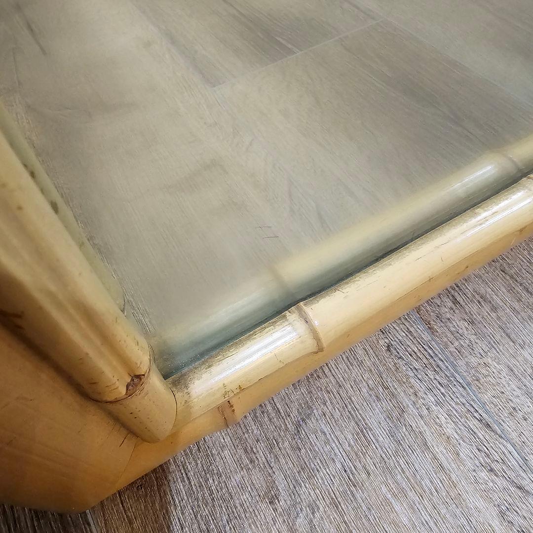 送料込み！ハワイアン風 バンブーミラー