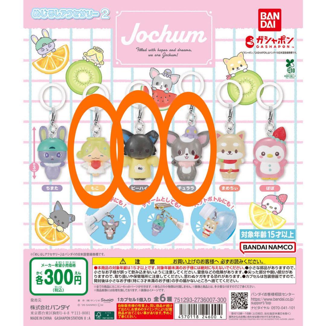ジェオチャム JOCHUM めじるしアクセサリー2 もこ ピーハイ チュララ