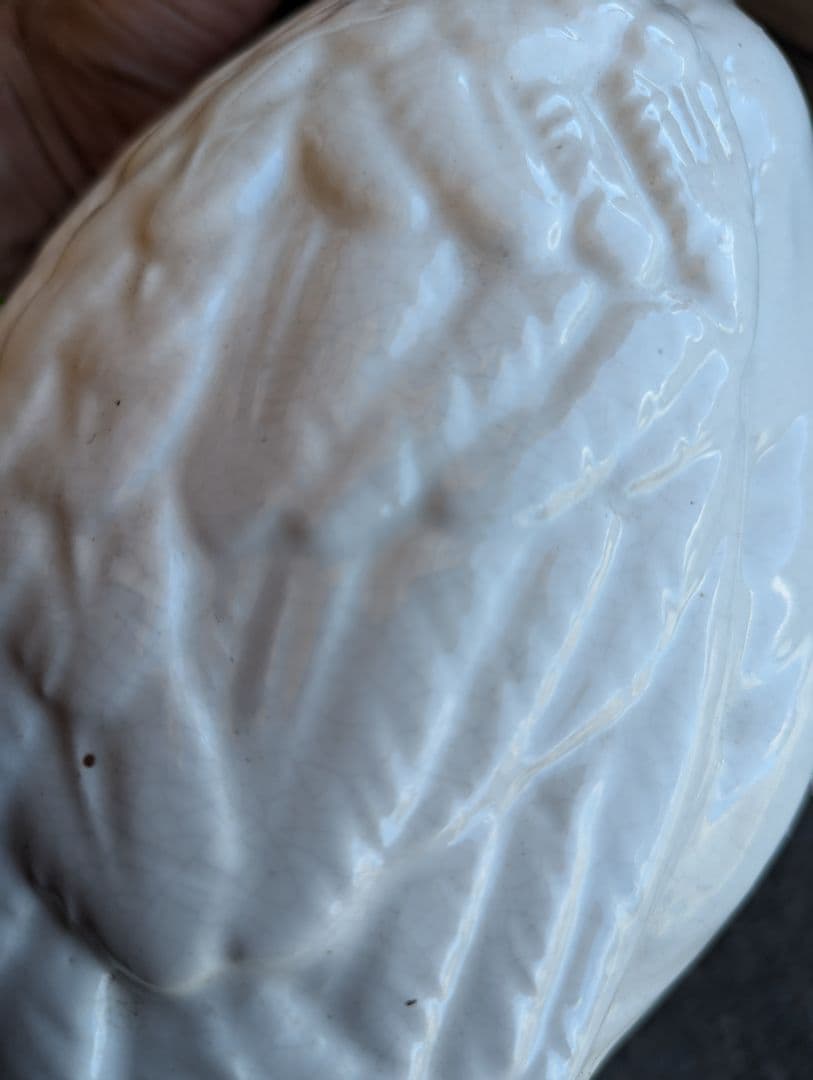 信楽焼　陶器製　鶴の置物