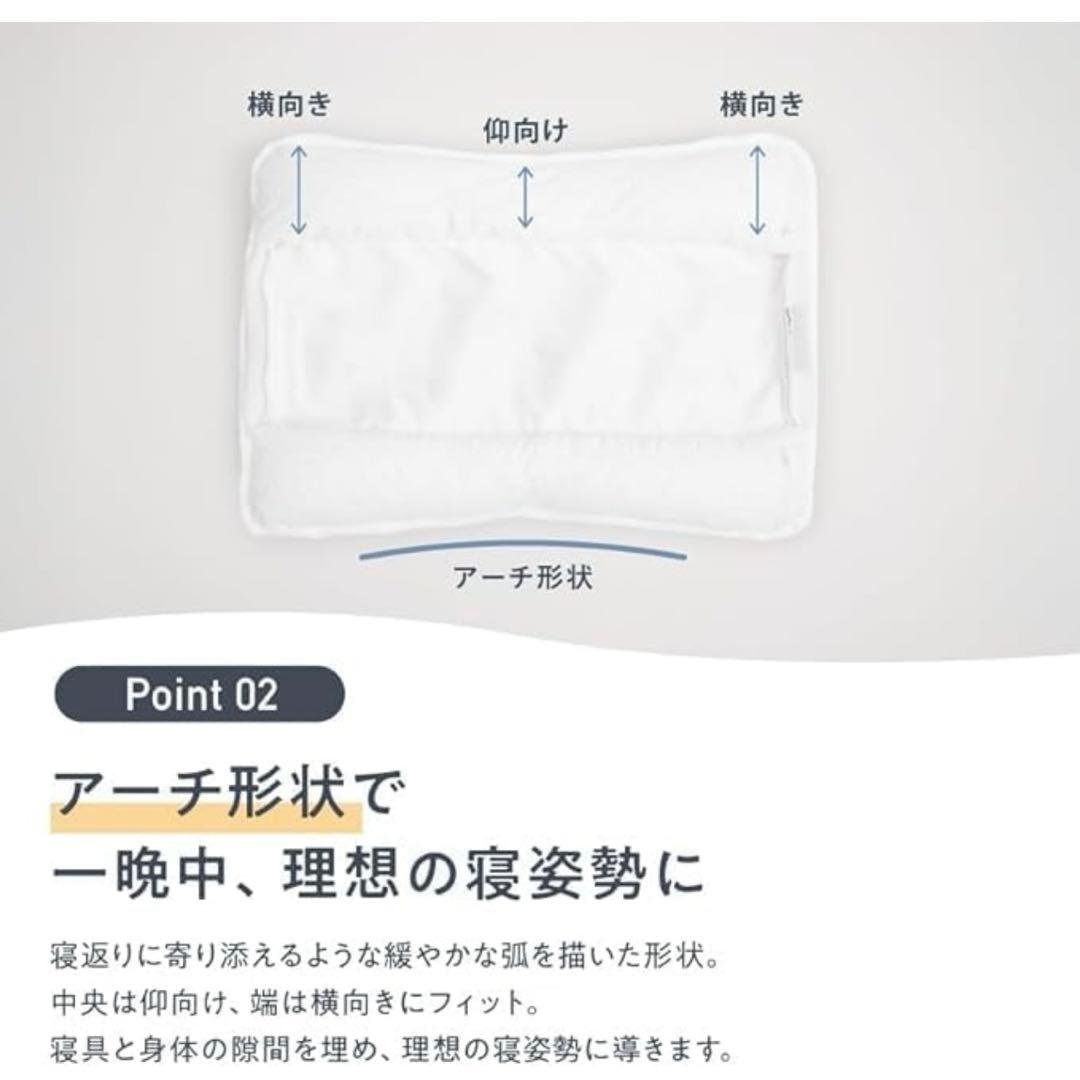 NELL（ネル） まくら NELL グレー 高反発 高さ調整可能 丸洗いOK