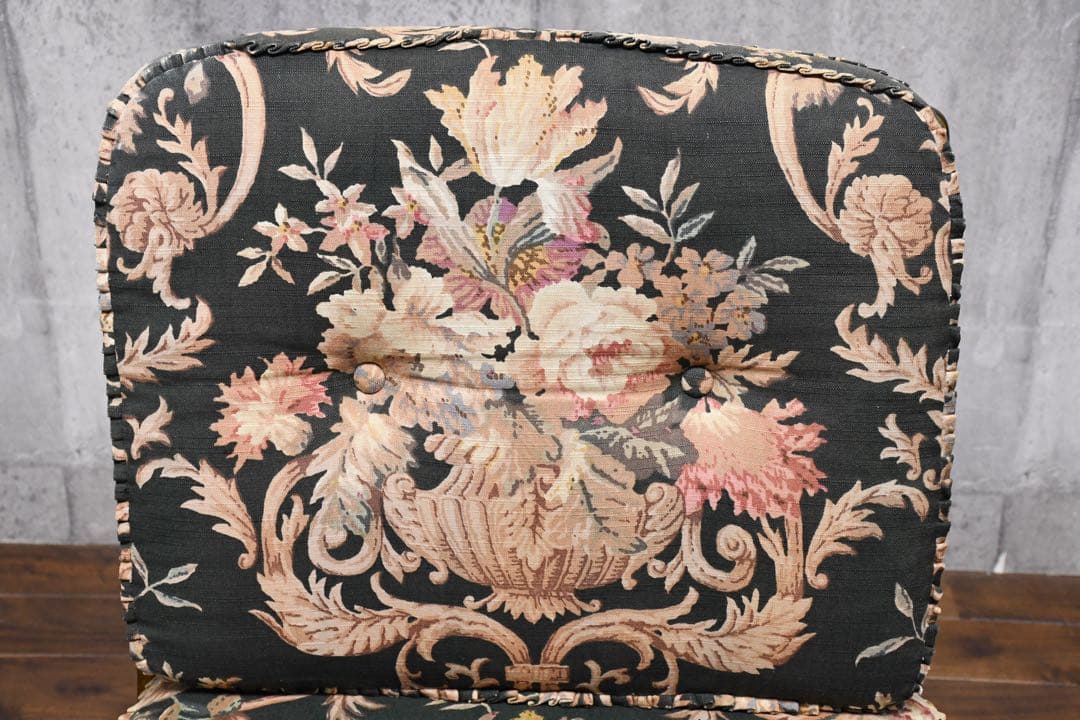 EHK26 オールドカリモク コロニアル 肘無椅子 イージーチェア ラウンジ