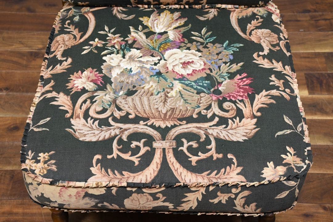 EHK26 オールドカリモク コロニアル 肘無椅子 イージーチェア ラウンジ