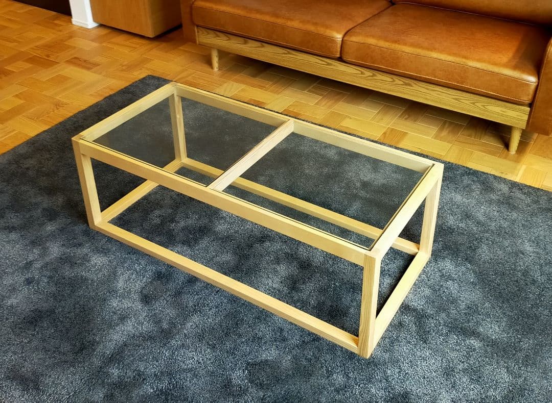 天然木センターテーブル リビングテーブル