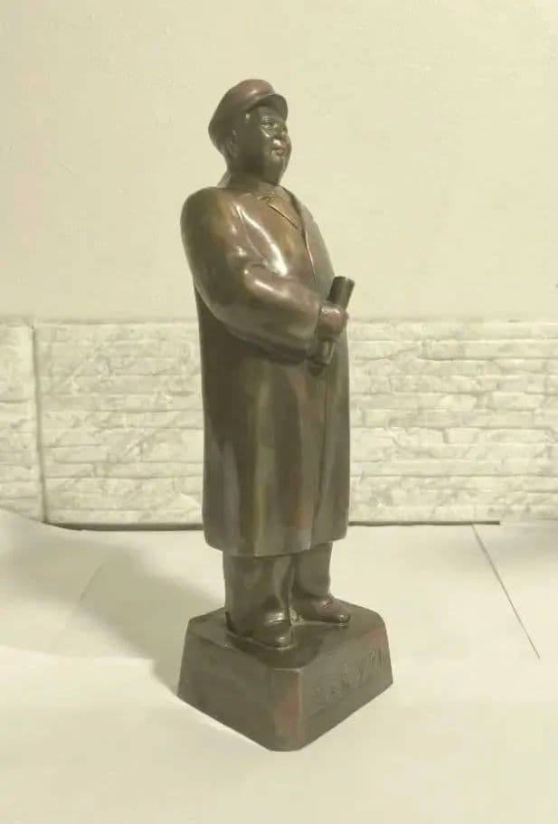 毛沢東 銅像 オブジェ 文化大革命 1966年 30センチ インテリア