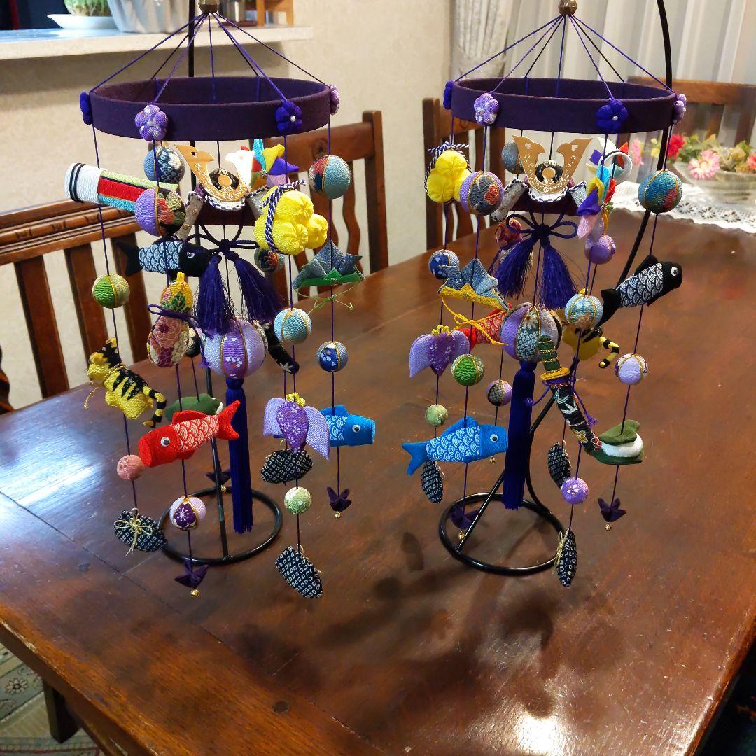 ちりめん細工　端午の節句下げ飾り　2点 ぼん