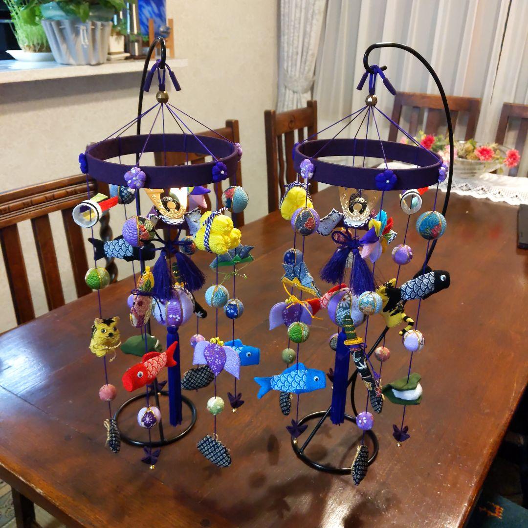 ちりめん細工　端午の節句下げ飾り　2点 ぼん