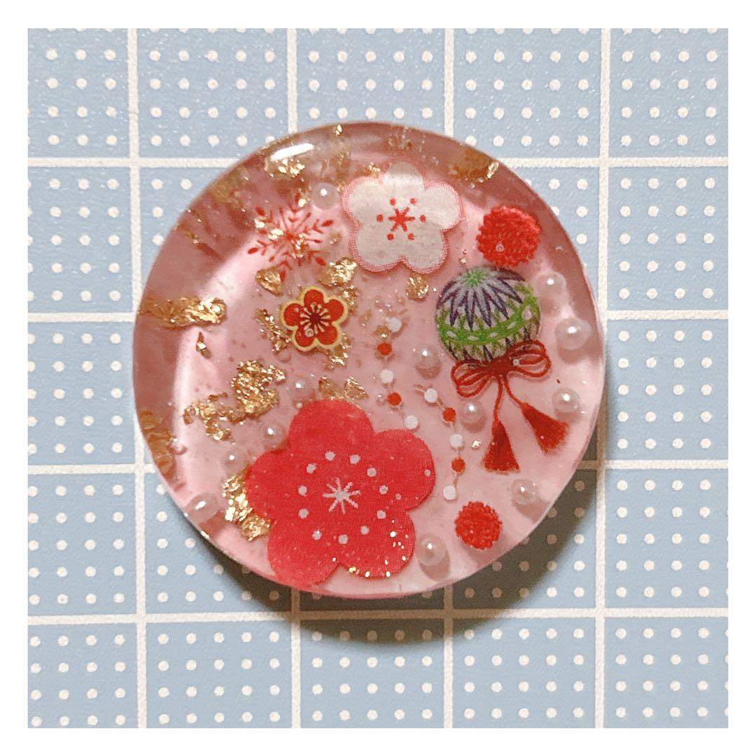 No 998❣️大人可愛いお正月模様レジンヘアゴム❣️٩(๑❛ᴗ❛๑)۶❣️