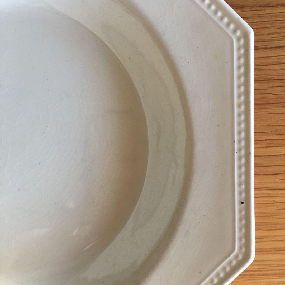 美品 クレイユモントロー　オクトゴナル　深皿 スーププレート アンティーク