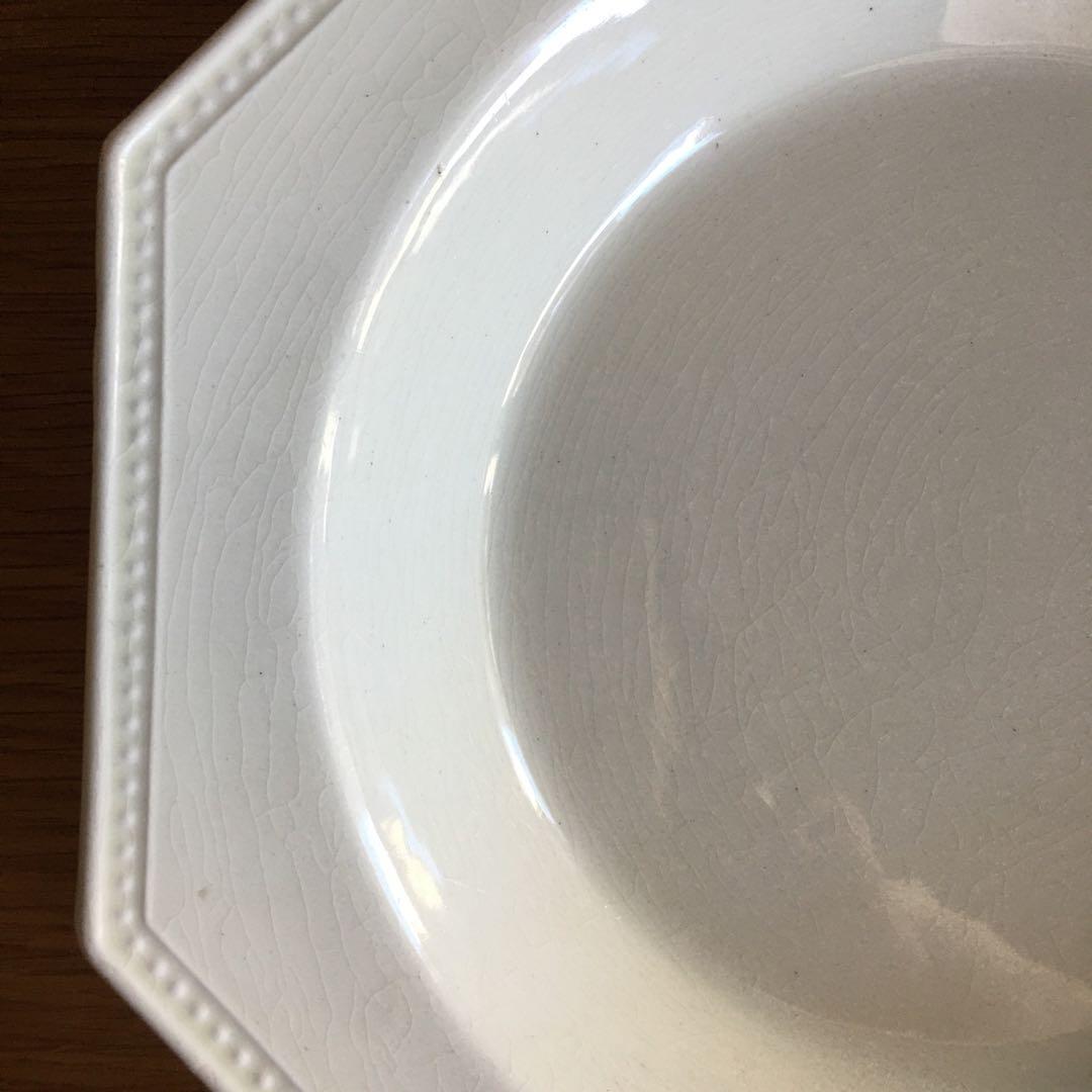 美品 クレイユモントロー　オクトゴナル　深皿 スーププレート アンティーク
