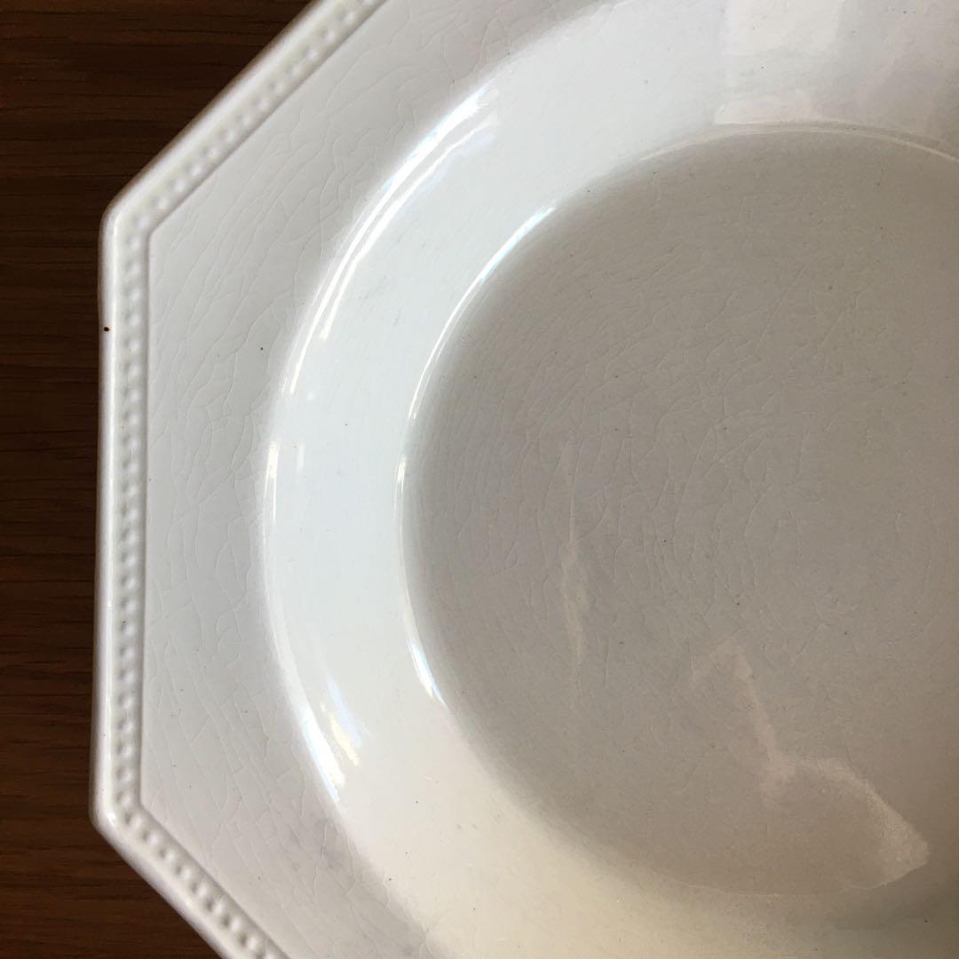 美品 クレイユモントロー　オクトゴナル　深皿 スーププレート アンティーク