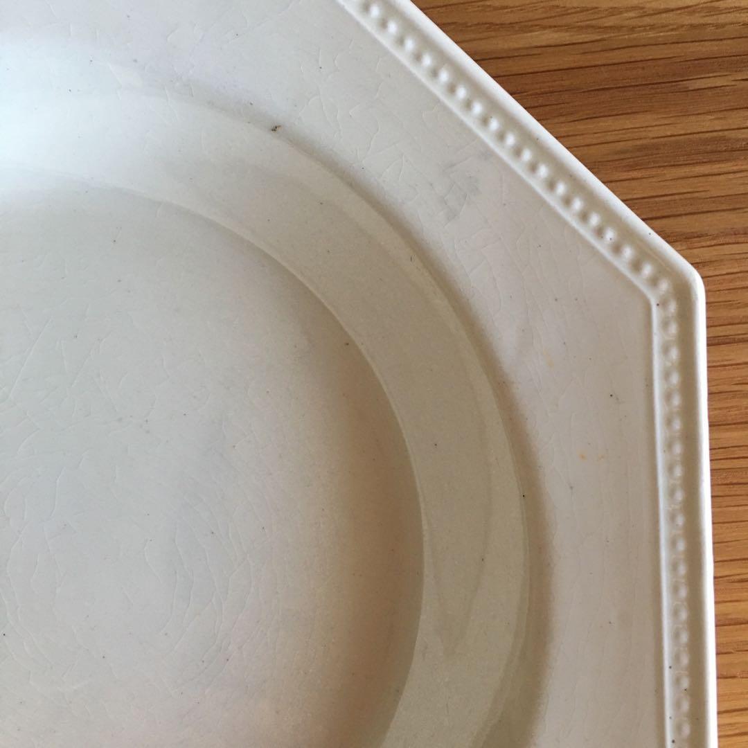 美品 クレイユモントロー　オクトゴナル　深皿 スーププレート アンティーク