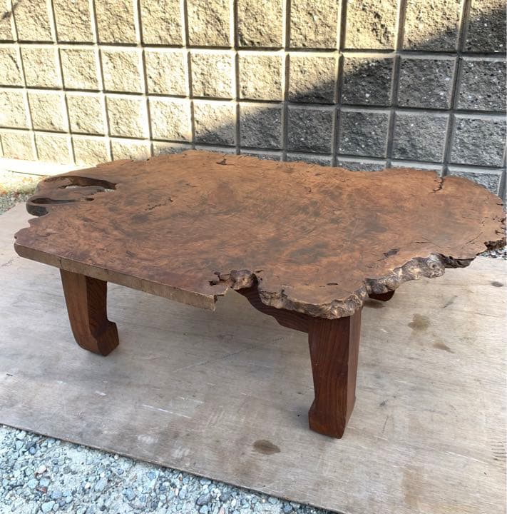 アンティーク　レトロ　木製　和室　無垢　座卓　テーブル　ちゃぶ台　座卓テーブル