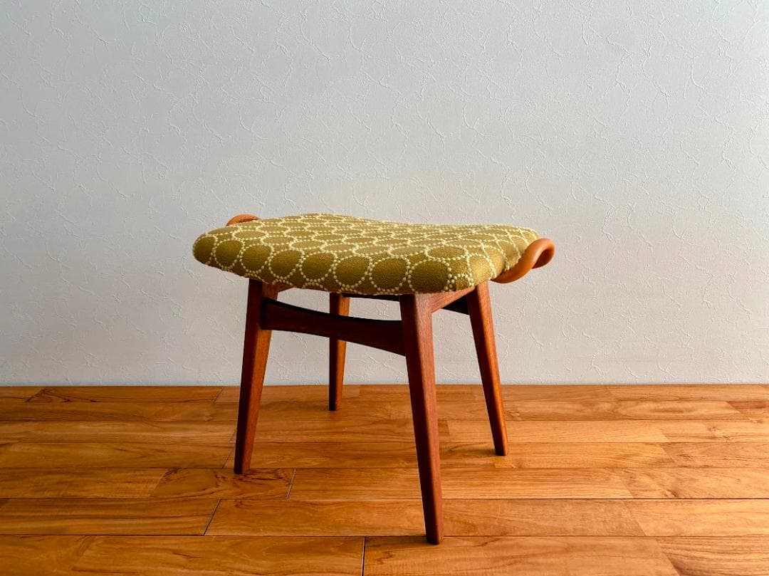 L‘ecume 　ヴィンテージ チーク スツール 仕上済